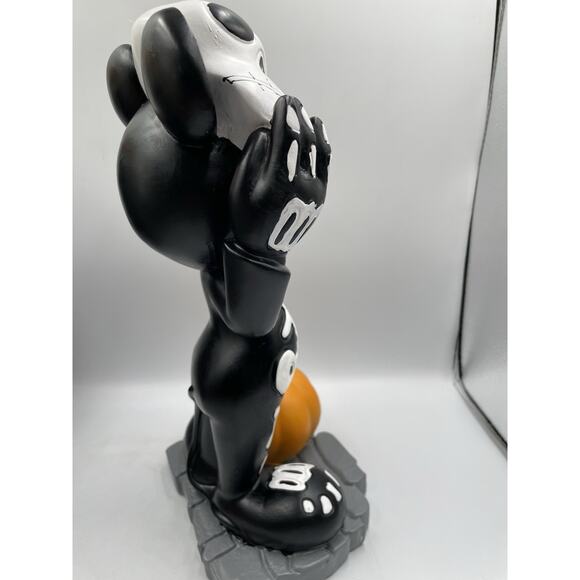 Disney Mickey Mouse Skeleton Halloween Statue Figure Decoration - Picture 12 of 13
